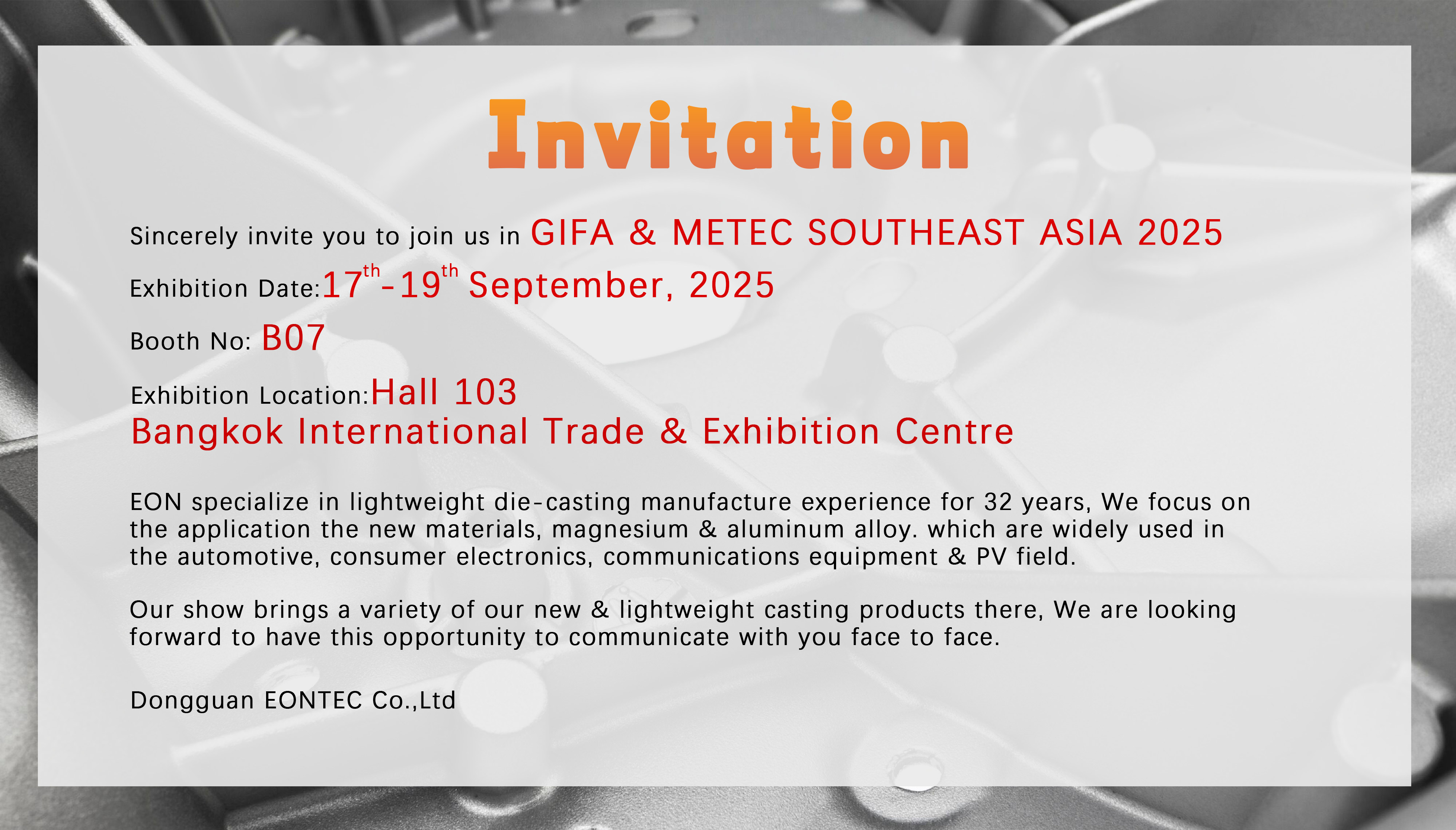 乐发500科技 l 泰国国际冶金及铸造展